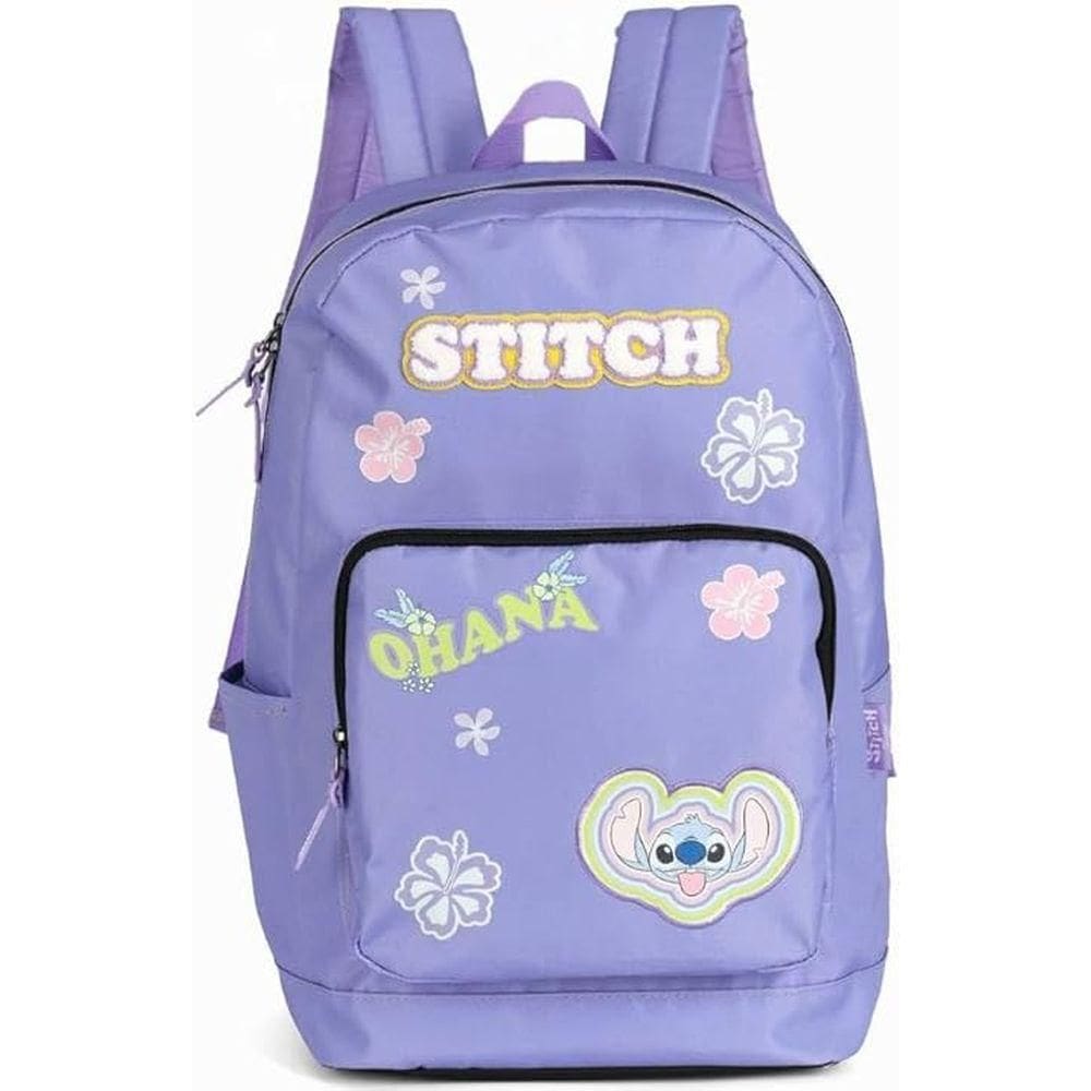 Mochila Escolar Stitch MS47735SC Lilás - Luxcel