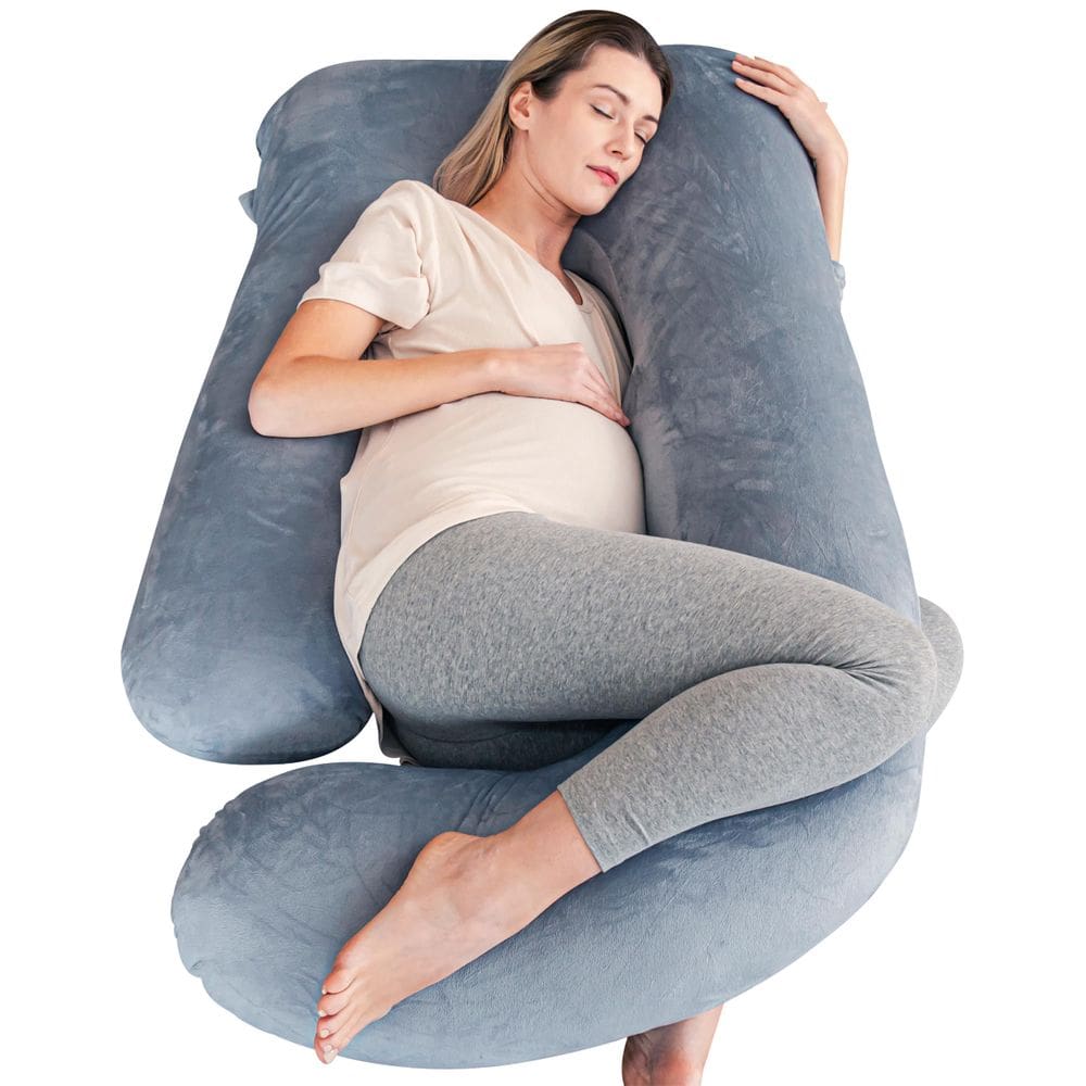 Almofada de gravidez Cute Castle Soft em forma de U com capa removível