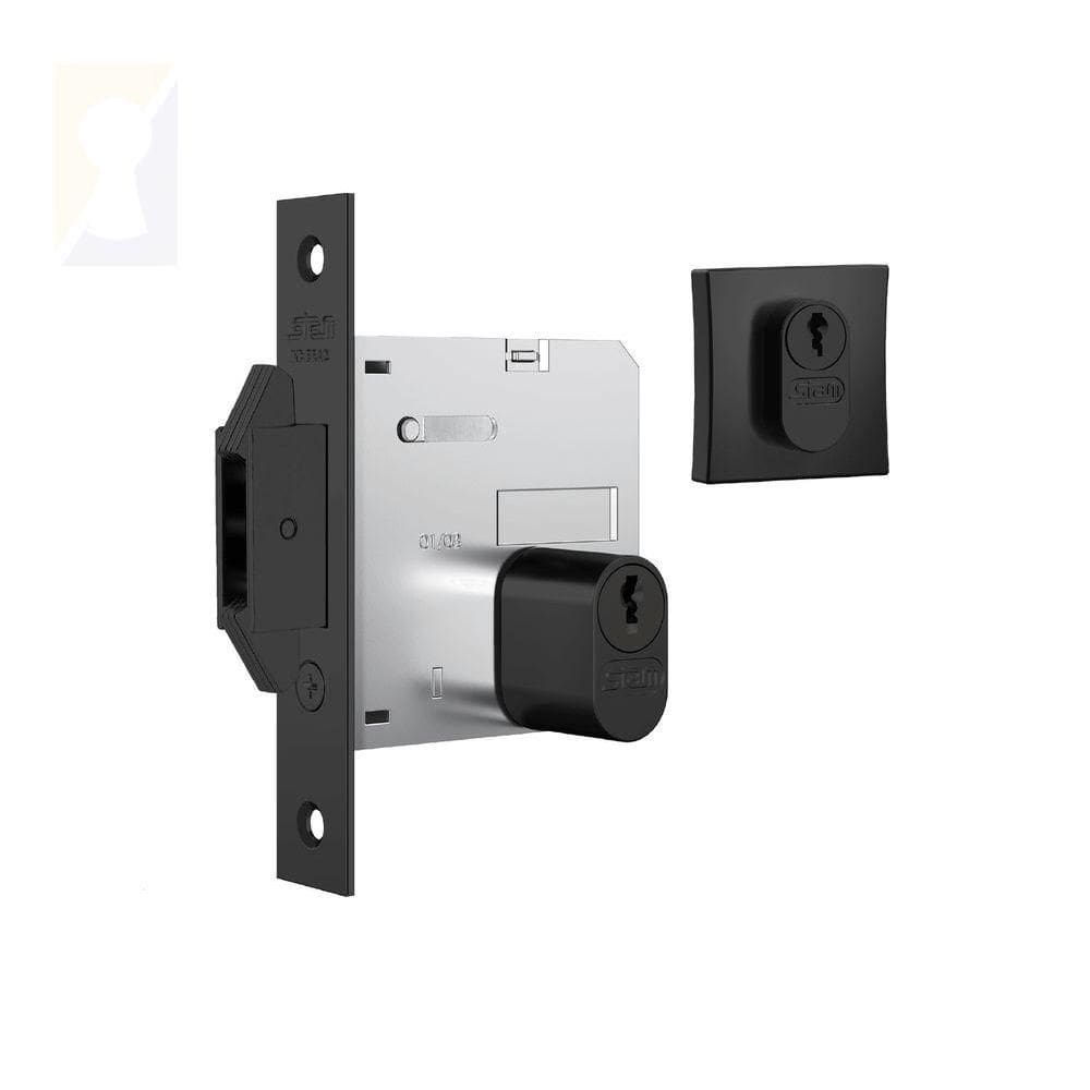 Fechadura Stam Correr-bater Externa 1006 Preto