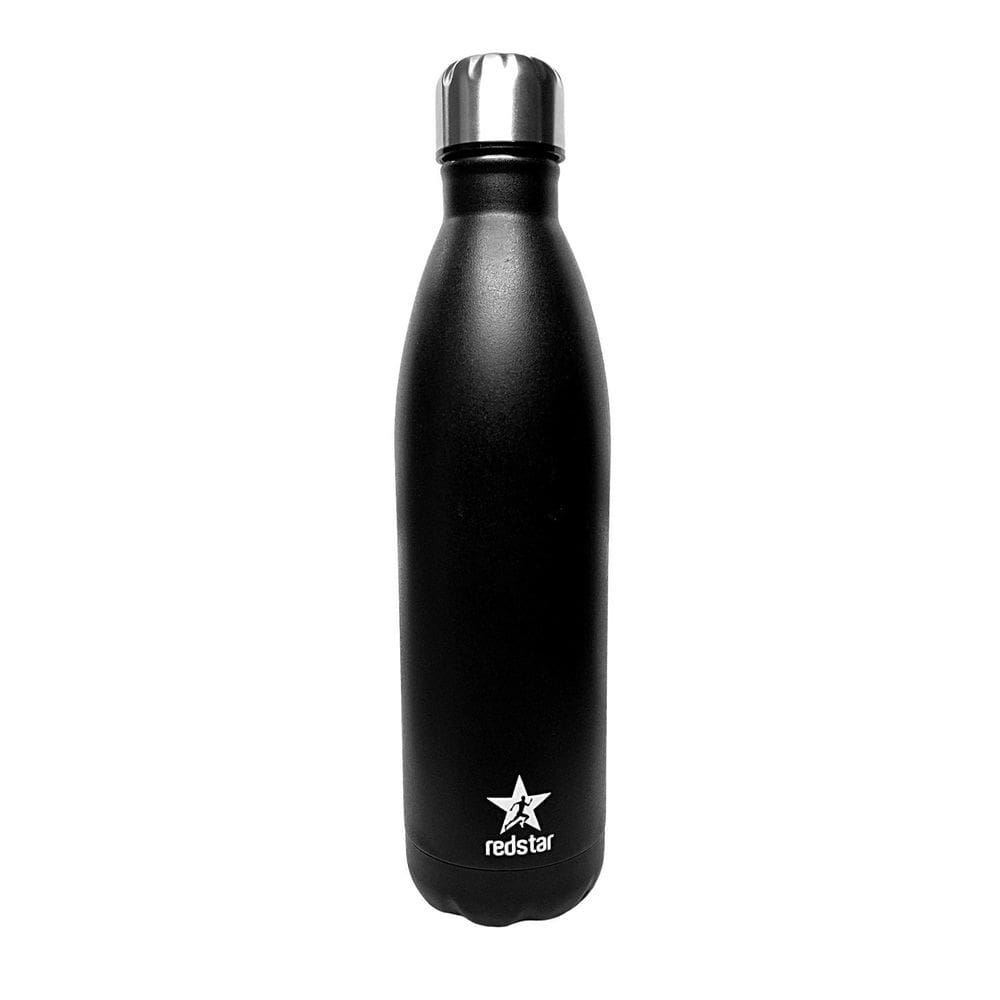 Garrafa Térmica Squeeze Esportiva Aço Inox Preta 750Ml