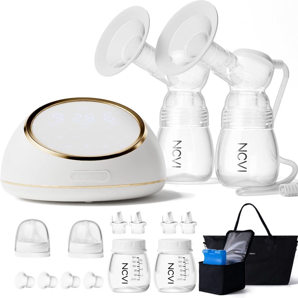 Bomba de mama elétrica NCVI F1 VibesFlow com bolsas de armazenamento e refrigeração