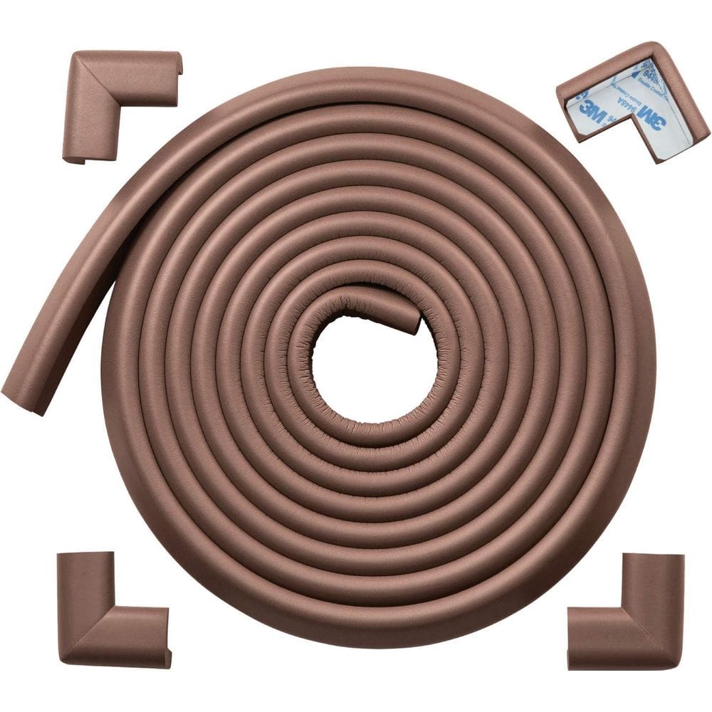 Protetor de canto Roving Cove Baby Proofing Coffee Brown