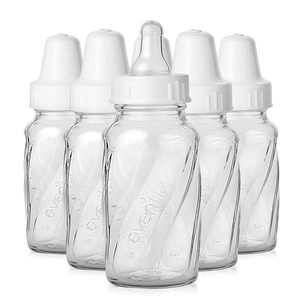 Mamadeira Evenflo Feeding Classic Glass 120 ml (4 onças) - pacote com 6