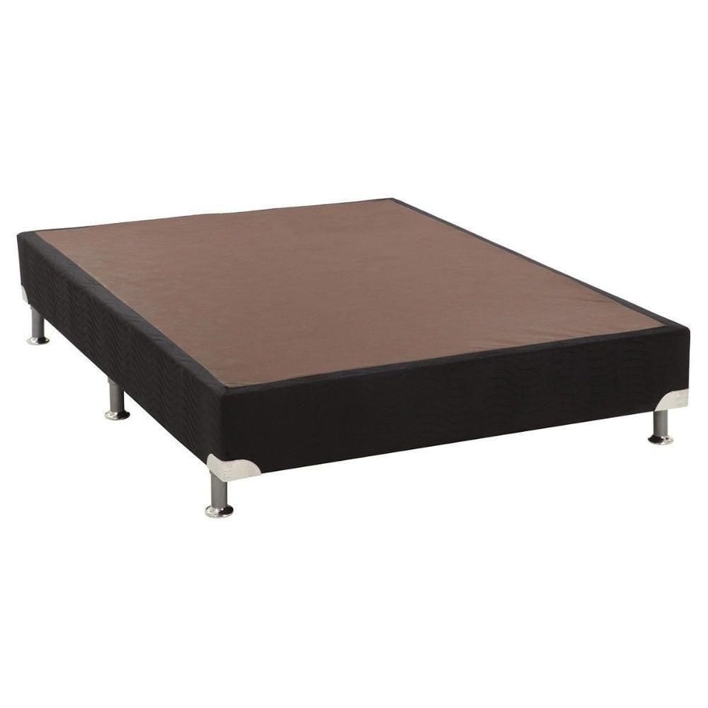 Cama Box Base Viúva Universal Suede Black (128x188x30) - Ortobom