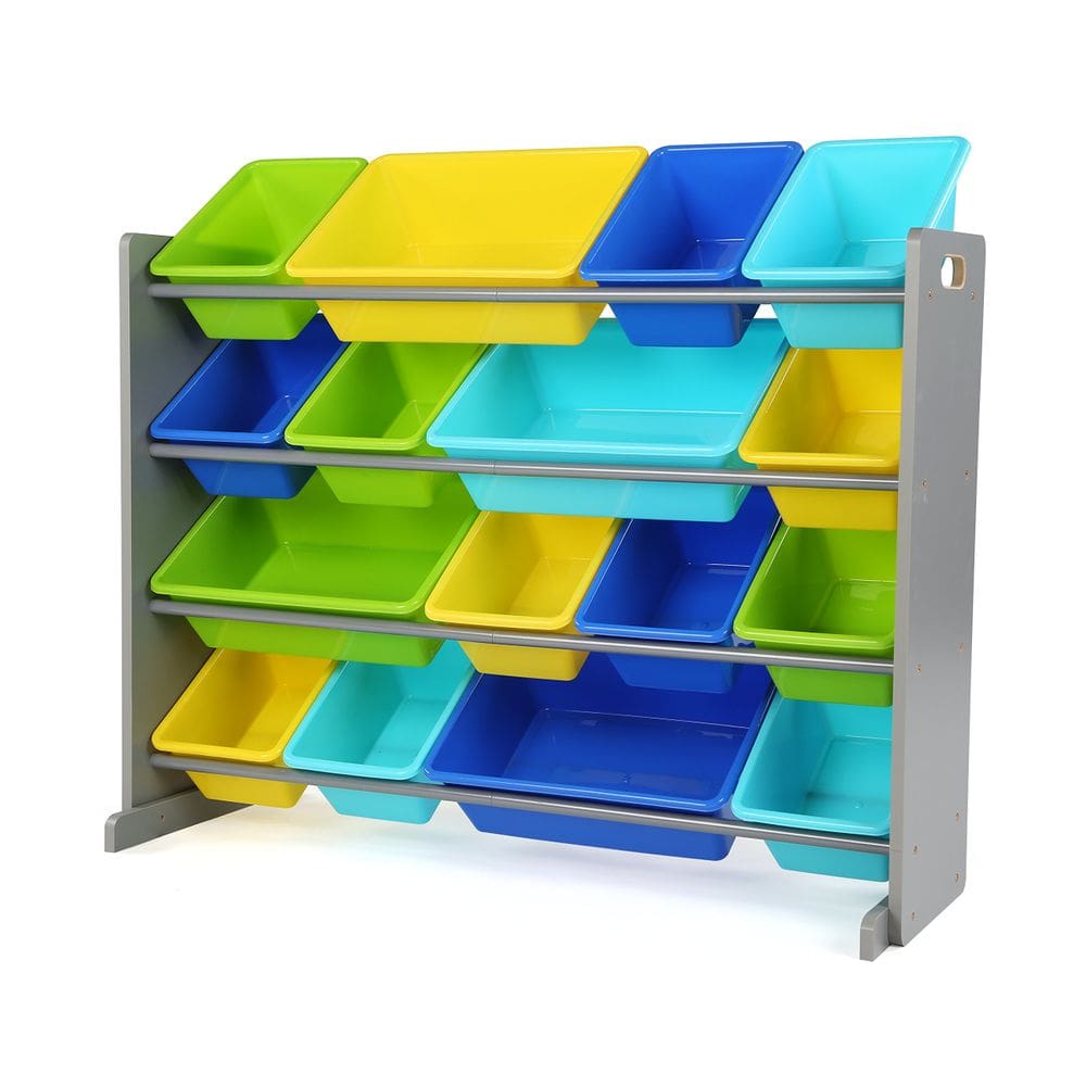 Organizador de brinquedos Humble Crew Extra Large 16 caixas de armazenamento cinza