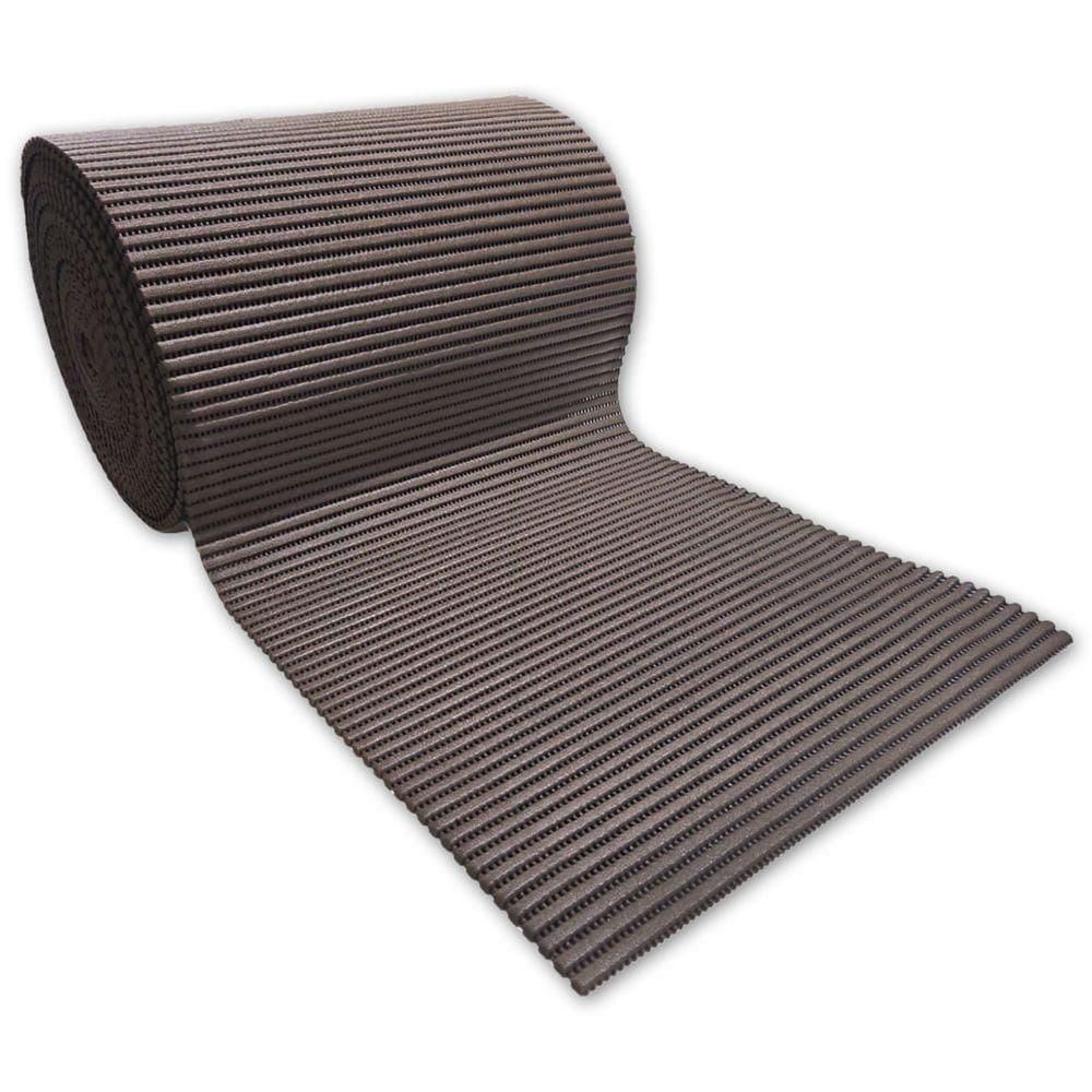 Tapete Passadeira Emborrachada Antider 43cm Venda Por Metro Marrom