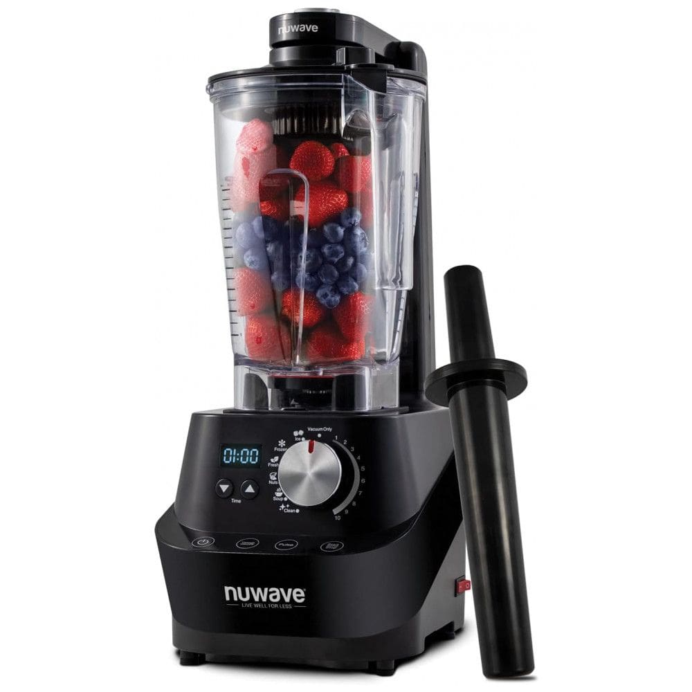 Liquidificador Profissional com 10 Velocidades 6 Predefinições e Motor de 2,5HP, 1500W, 110v, NUWAVE 28202, Preto