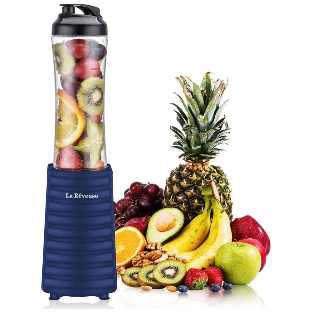 Liquidificador Portátil 550mL com Garrafa Esportiva, 300W, 110v, LA REVEUSE EK 2256, Azul