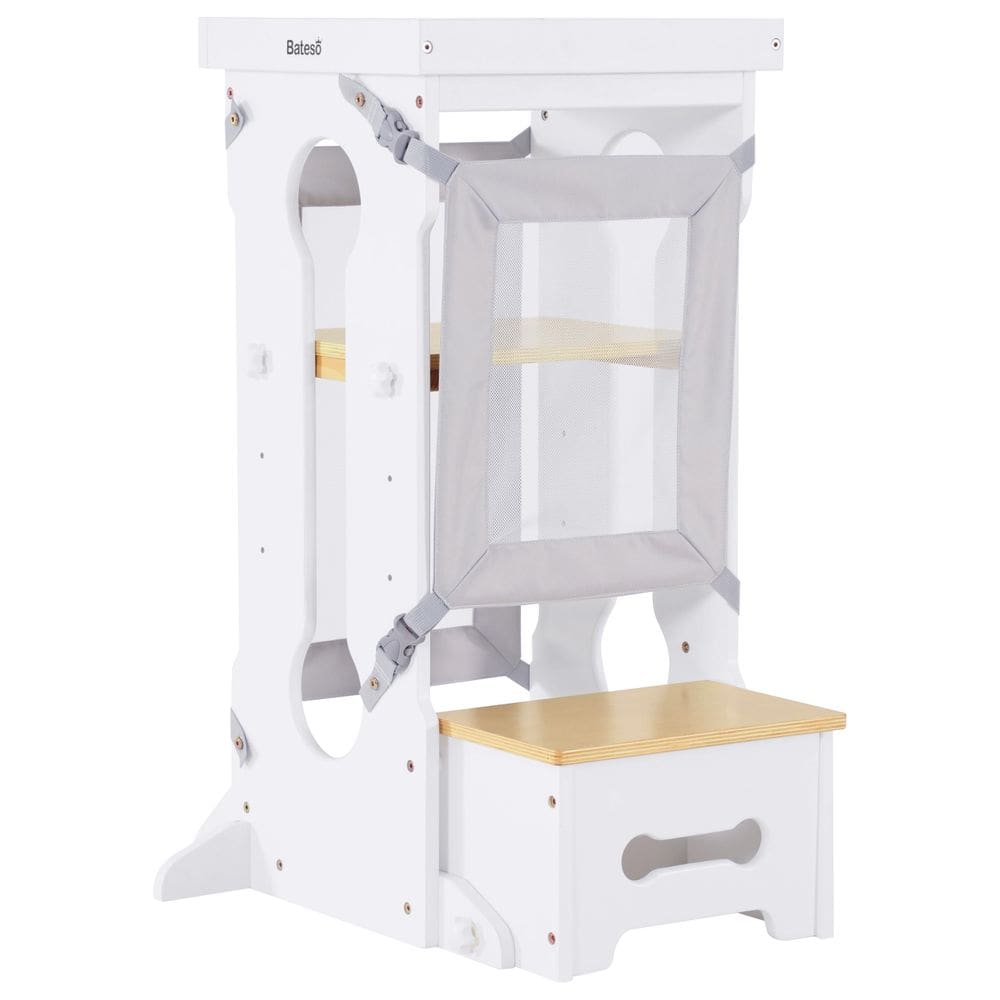Banqueta de cozinha Toddler Standing Tower Bateso de altura ajustável