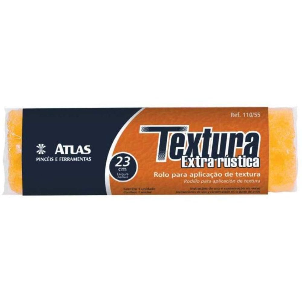 Rolo Textura Rustica Atlas 110/55 23Cm