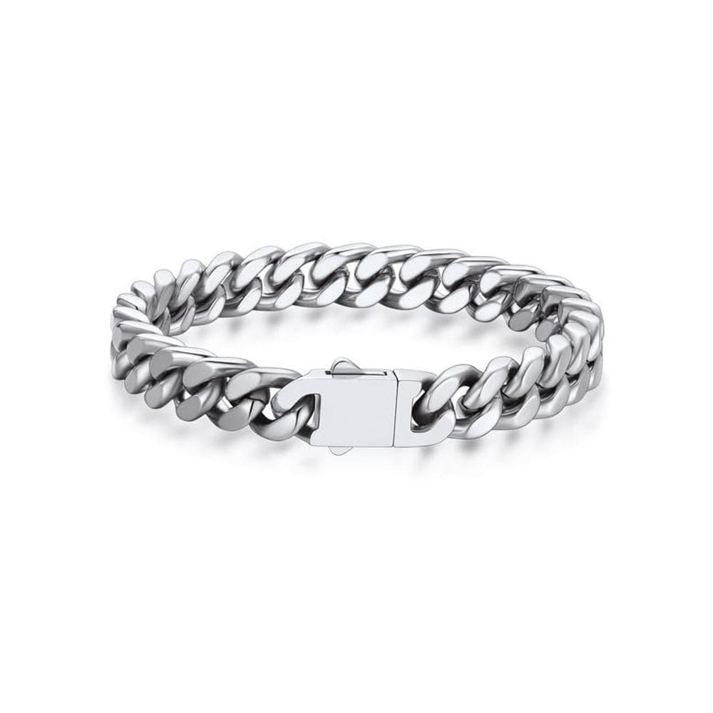 Pulseira Bandmax Chunky Cuban Chain em aço inoxidável 18cm