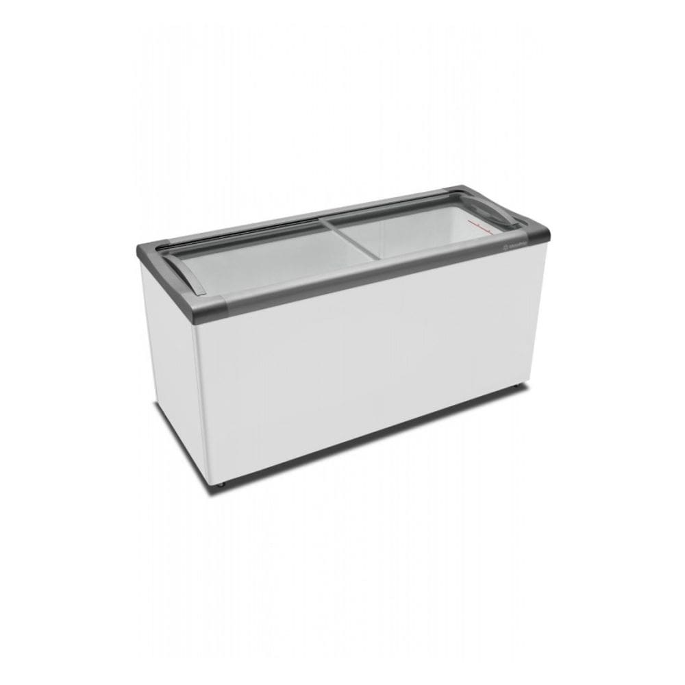 Freezer Horizontal Metalfrio 505 Litros tampa de vidro Supra Branco NF55SB-127V