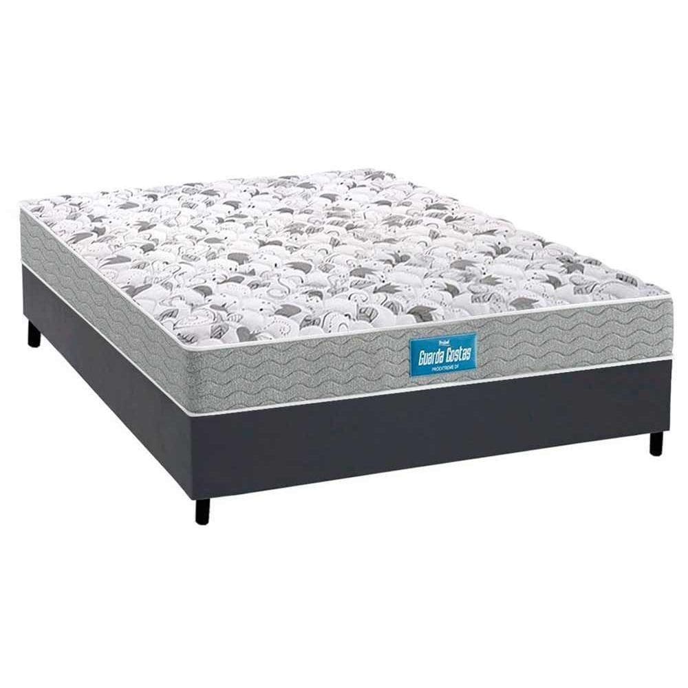 Cama Box Casal: Colchão Espuma Probel D45/Ep + Base Gray(138X188)
