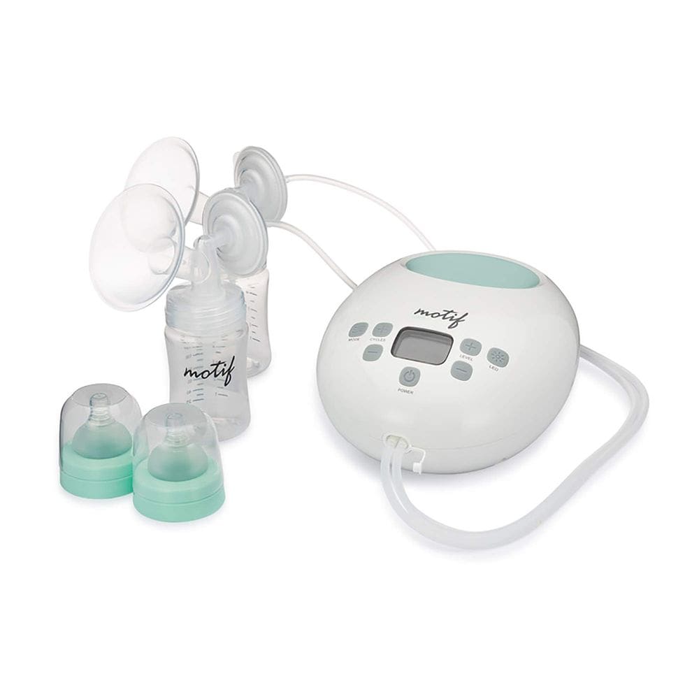 Bomba de leite elétrica dupla Motif Medical Luna com luz LED