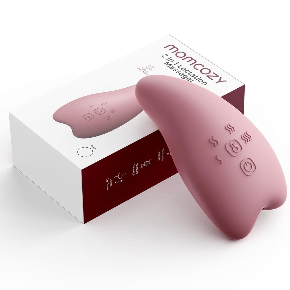 Massageador de aquecimento e lactação Momcozy Pro 8 modos de vibração