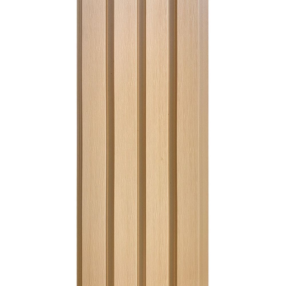 Painel Ripado WPC Externo Cor Creme 2,90m x 20cm (0,58m²)