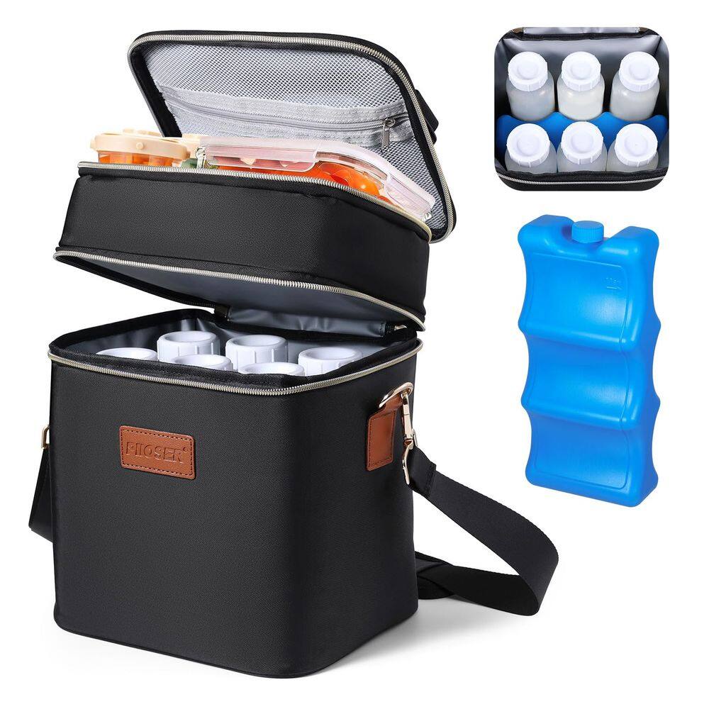 Saco refrigerador de leite materno PIIOSER serve para 6 mamadeiras de 250 ml