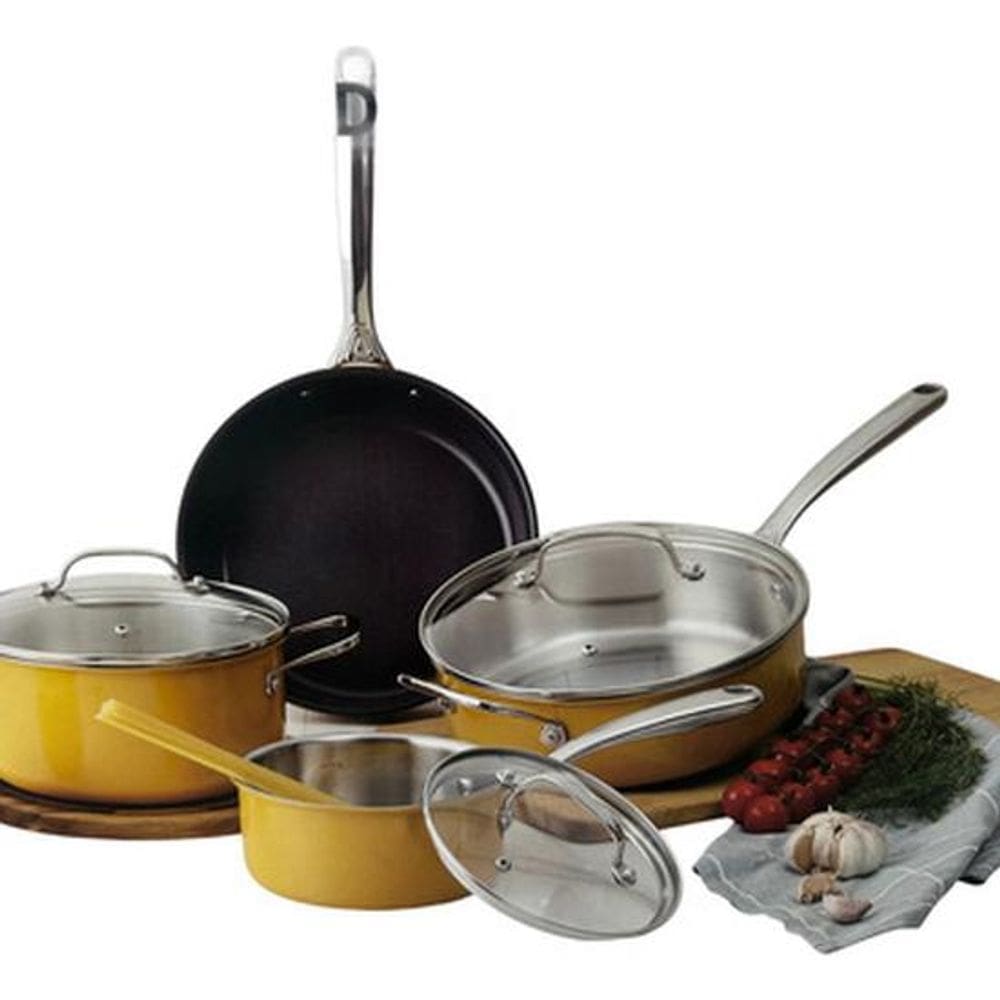 Conjunto De Panelas 4 Peças Aluminio Easy Cook - Amarela