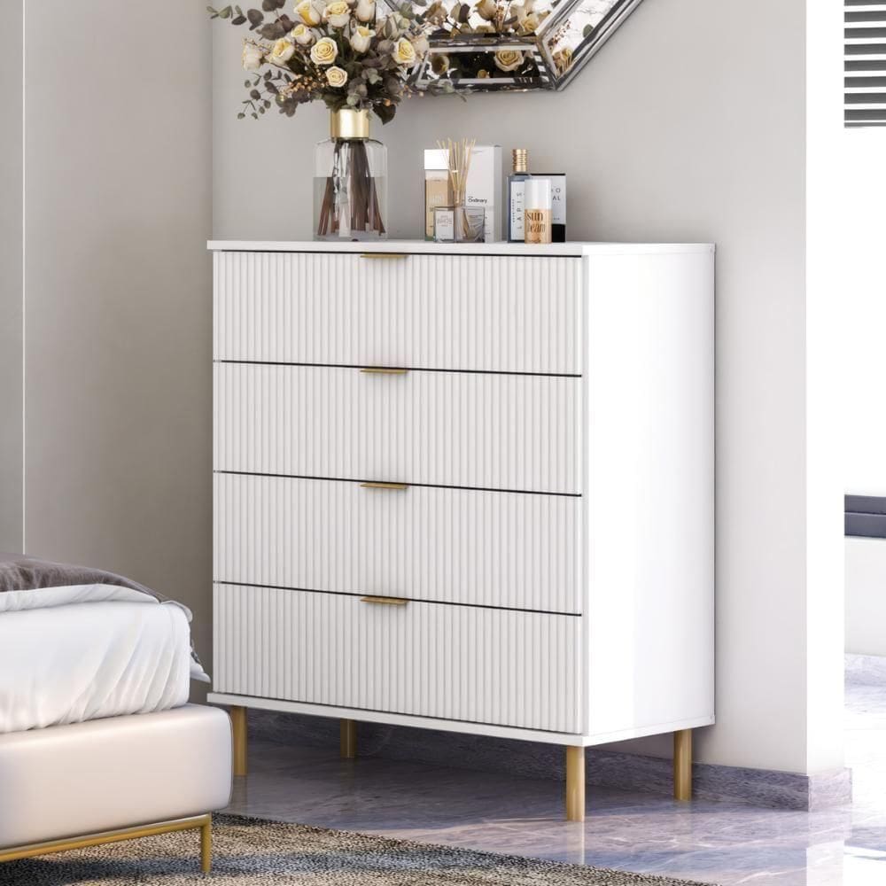 Cômoda Ditália 4 Gavetas DM-239 Branca