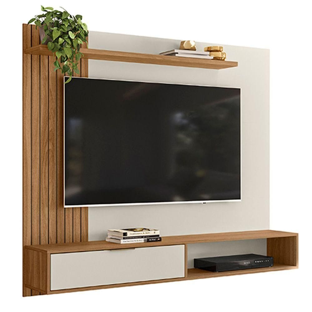 Painel Tv 65 Berlim Nature Off White Plla