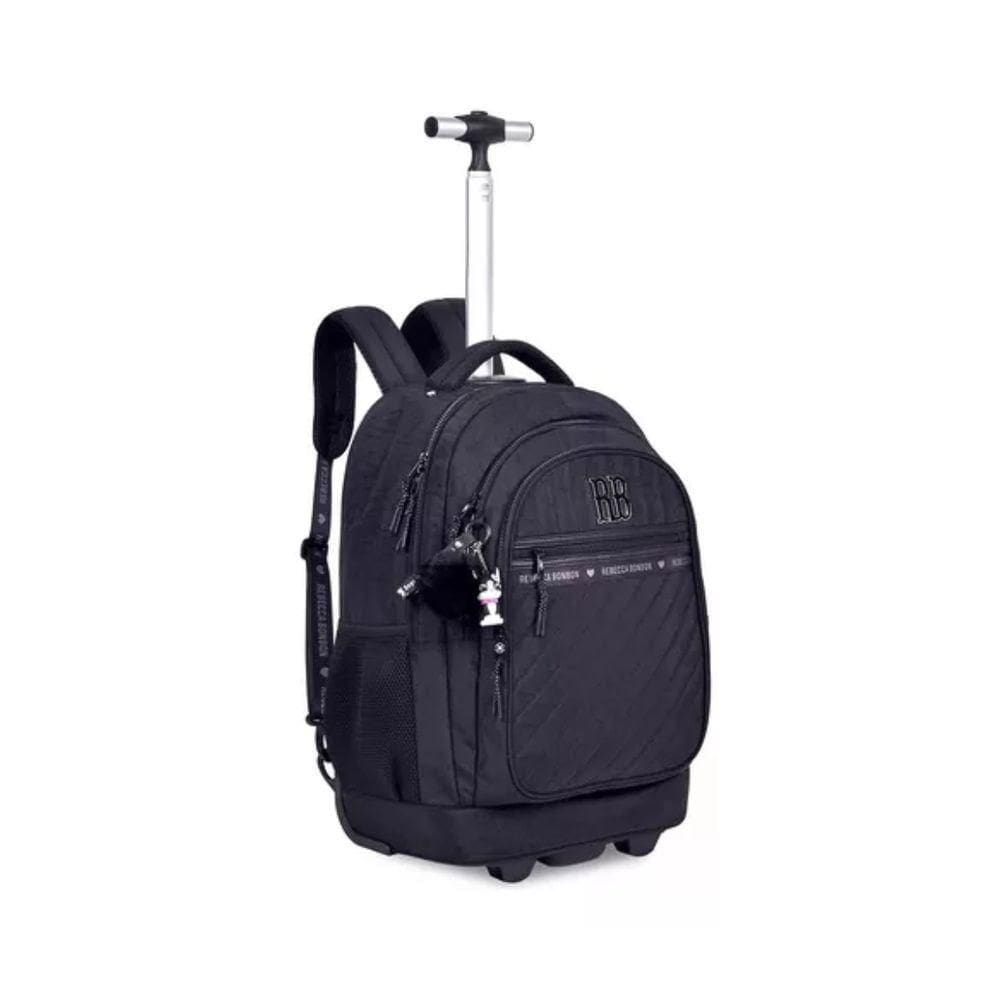 Mochila De Carrinho 19&quot; Rebecca Bonbon Preto Rb24519