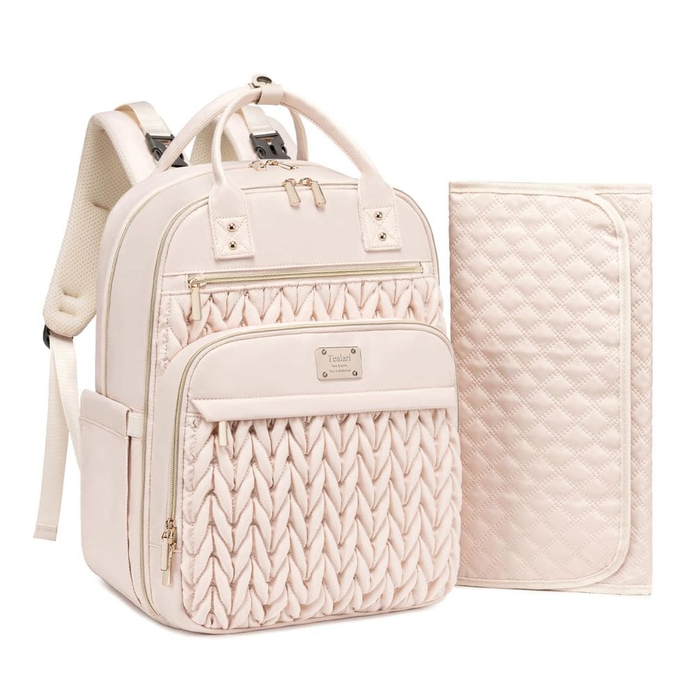 Mochila de fraldas Tealari Stylish Waterproof Travel Bege