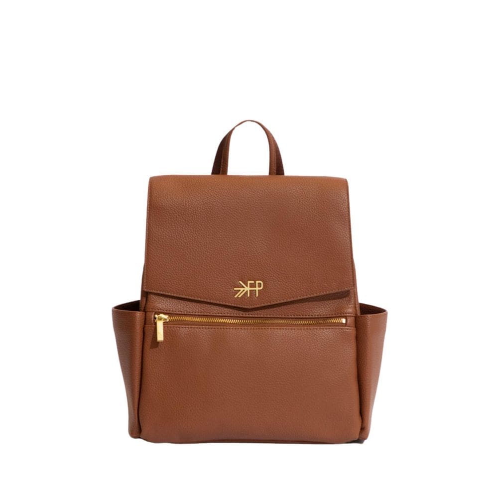 Mochila para fraldas Freshly Picked Mini Classic Cognac