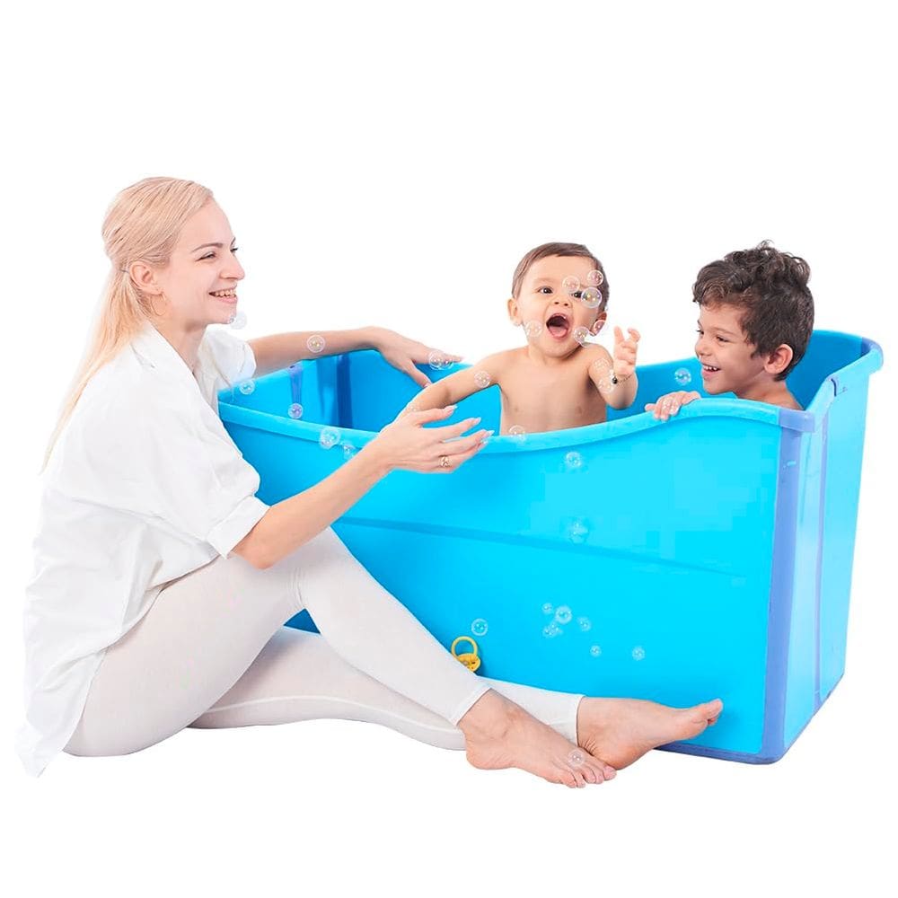Banheira dobrável joyingbaby Large para criança pequena com portátil