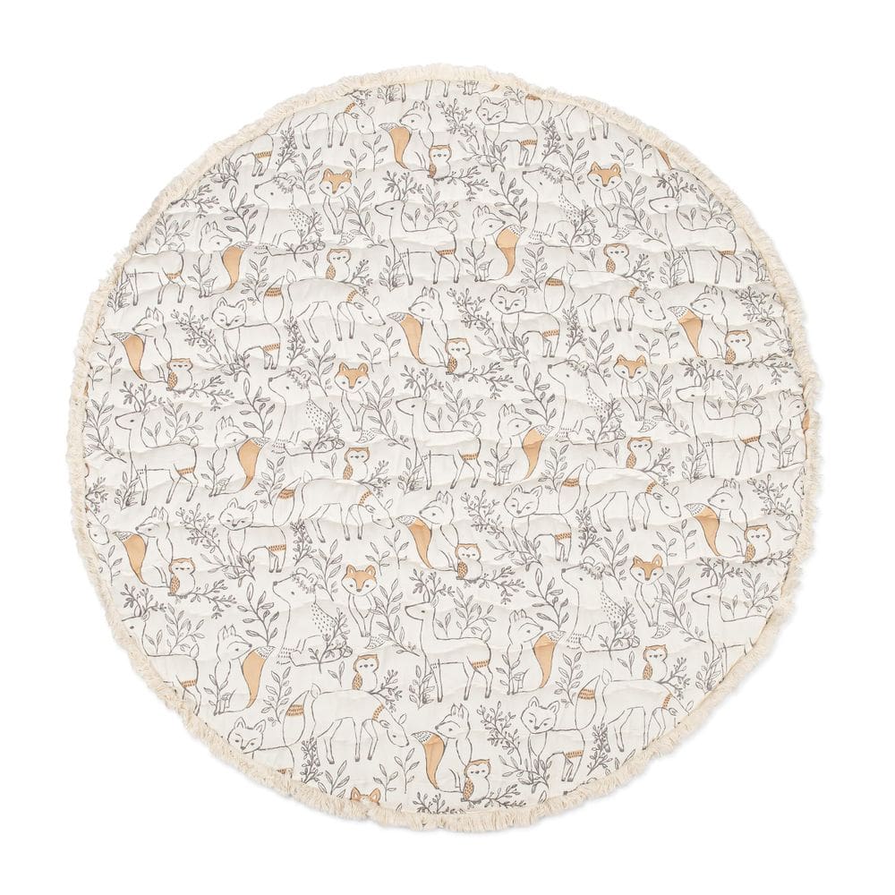 Tapete de atividades para bebês Crane Woodland Animals 100x100cm
