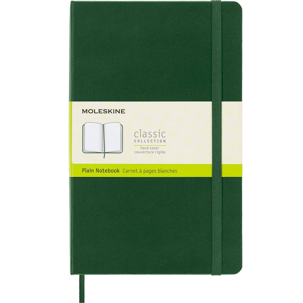 Caderno Moleskine Classic, capa dura, grande, verde murta