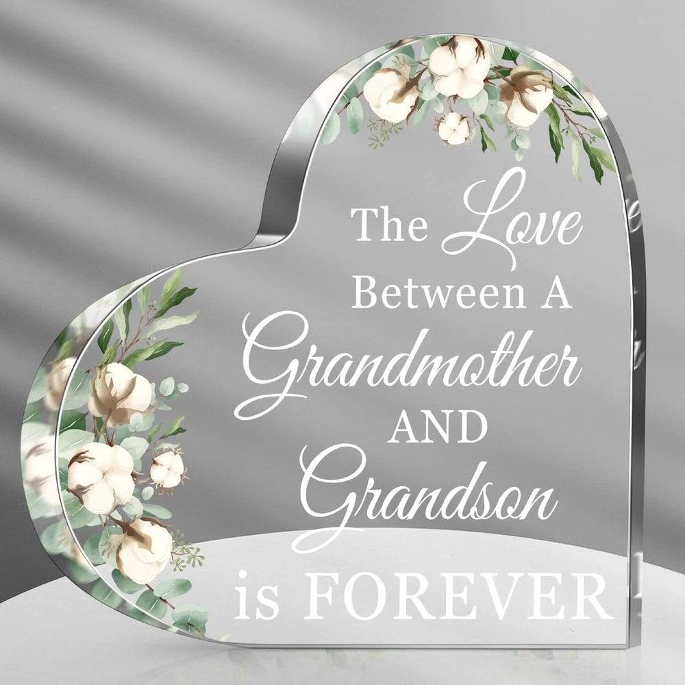 Placa decorativa de acrílico para vovó Jetec Grandma Presente de Natal