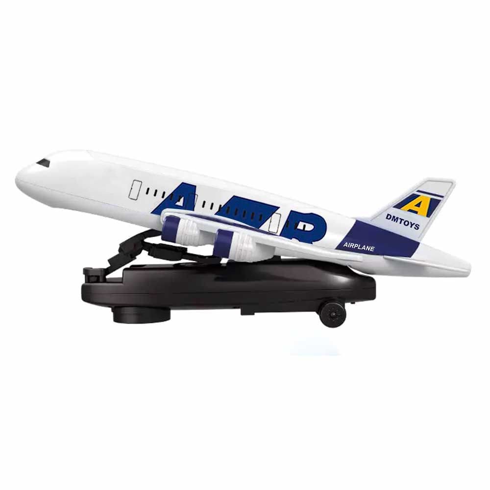 Avião Bate e Volta - Ultra Fast 360 - Luz e Som - Azul - DM Toys