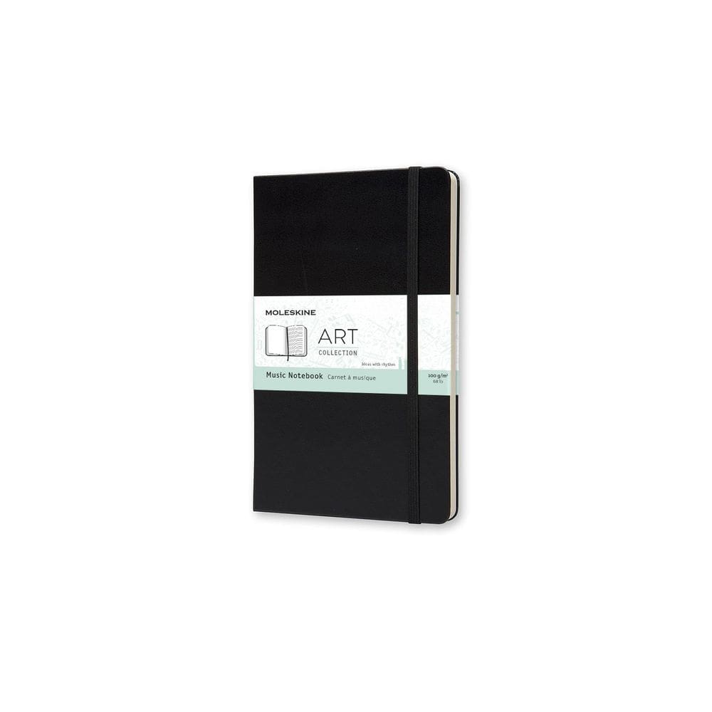 Caderno Moleskine Art Music, capa dura, grande, preto, 192p