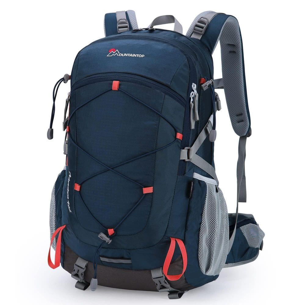 Mochila de caminhada MOUNTAINTOP 40L leve com capa de chuva