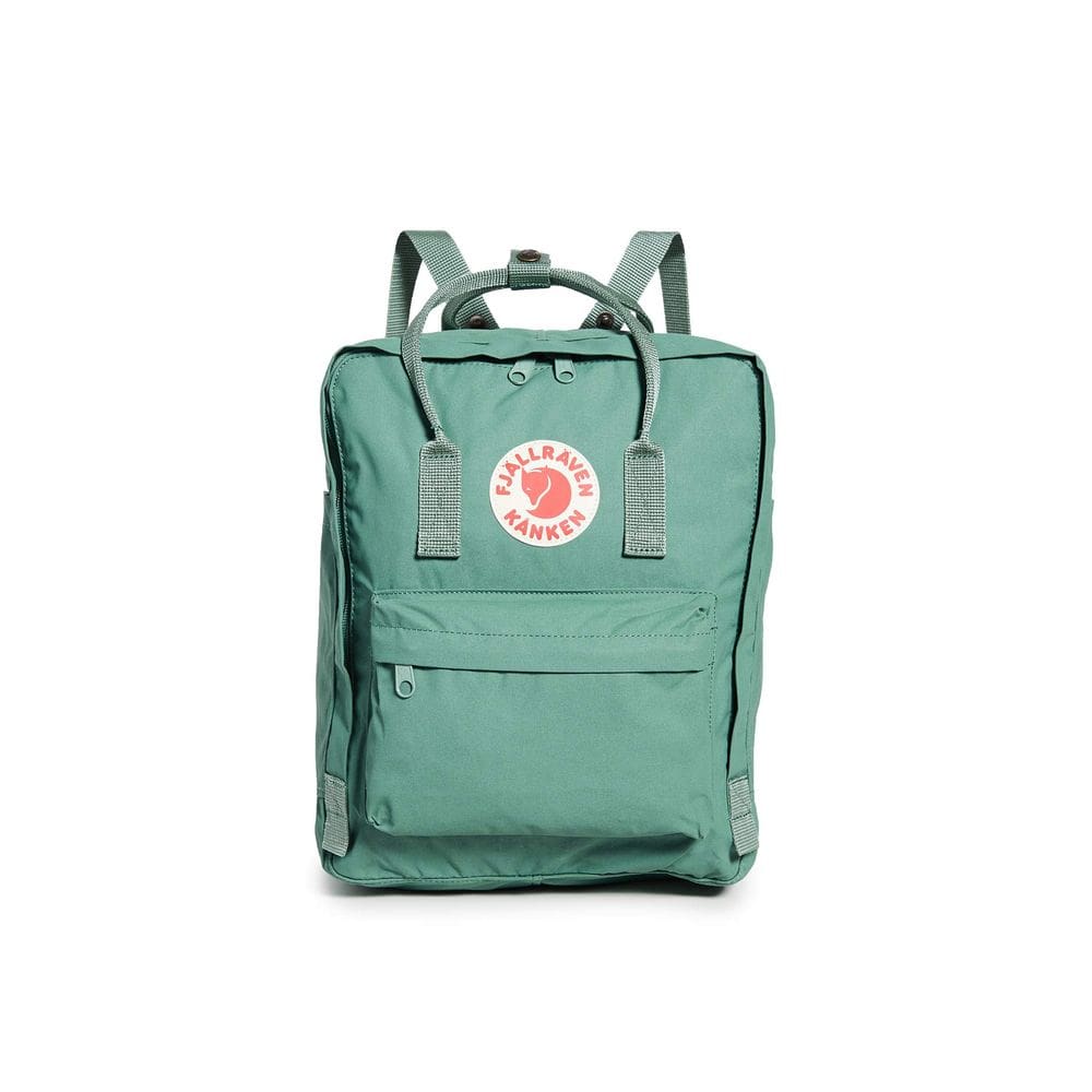 Mochila feminina Fjällräven Kanken Frost Green Solid Canvas