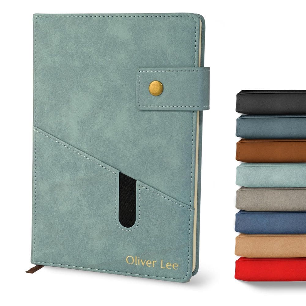 Notebook Promot Diário personalizado forrado em couro A5