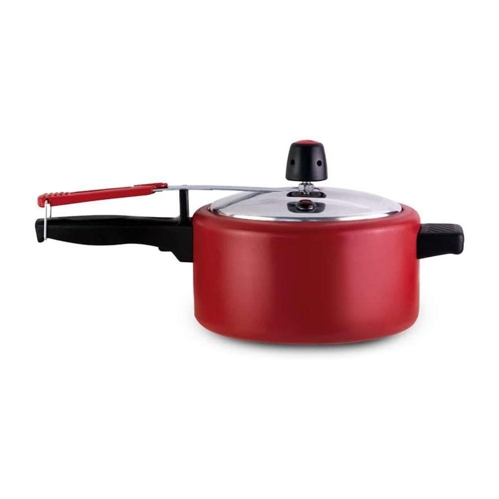 Panela De Pressão Alumine 3,0l Alegrete Vermelho Polida