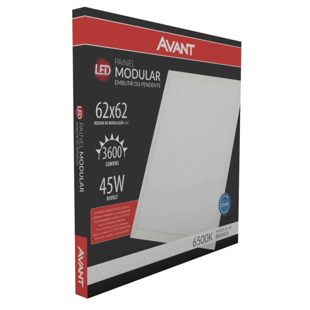 Painel Led Modular 45w Embutir Branco 6500k