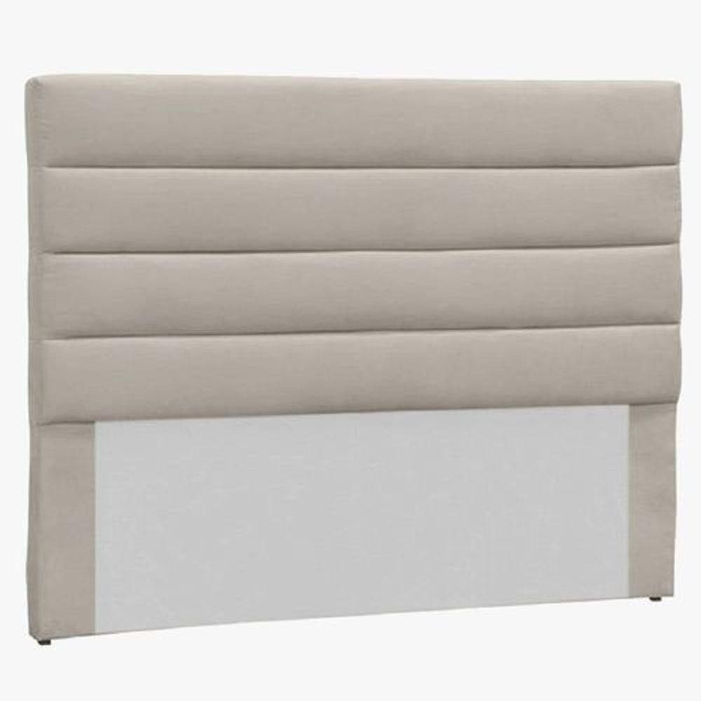 Cabeceira Casal Estofada Berlim Bege -m&f Decor