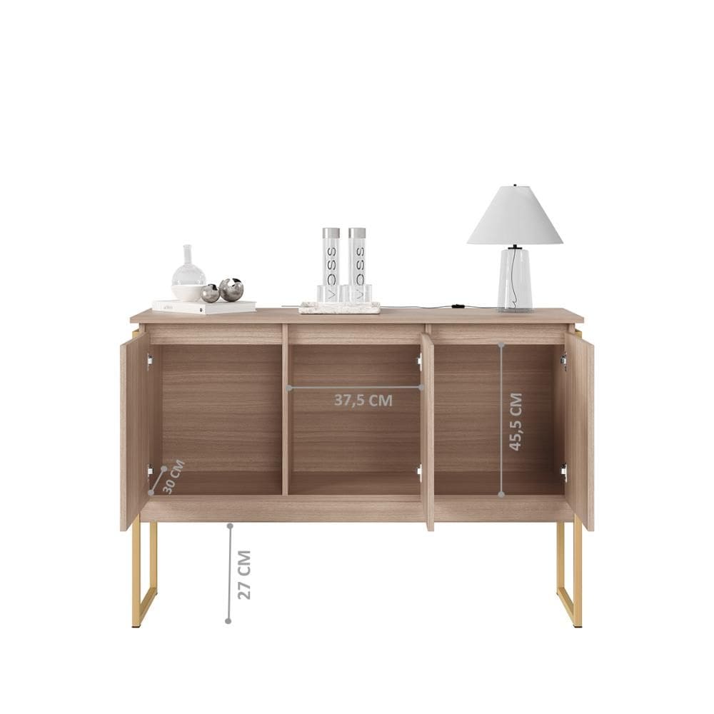 Jogo de Buffets Modernos Verona Montana Dourado