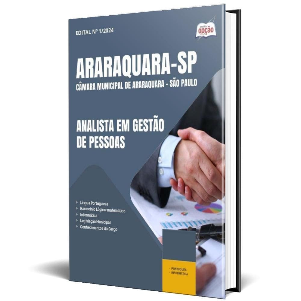 Apostila Câmara Araraquara Sp 2025 Analista Em Gestão