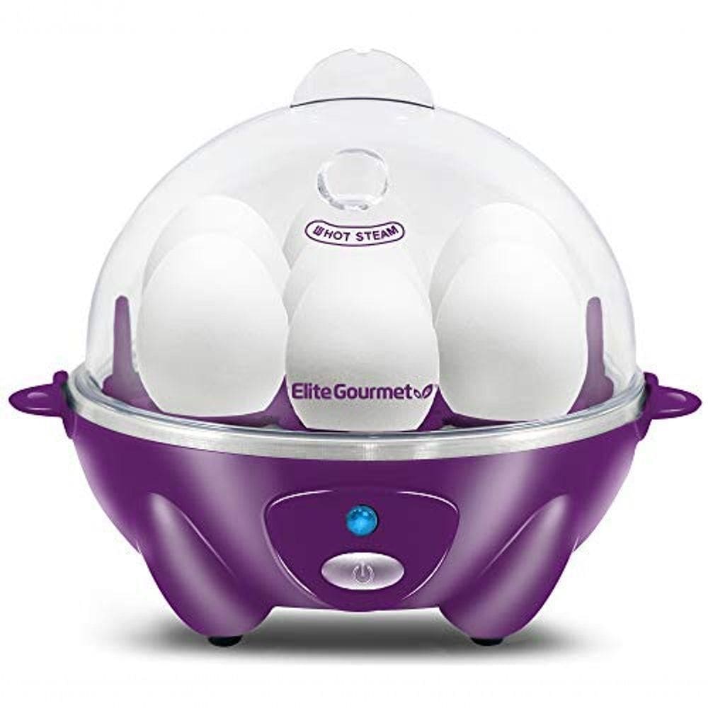 Elite Gourmet Egc700p Cozedor De Ovos Elétrico 0,4l Cinza Berinjela
