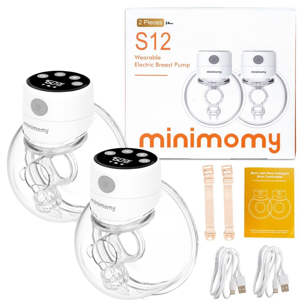 Bomba de mama minimomy Hands-Free Double Wireless 24 mm (2 ct)