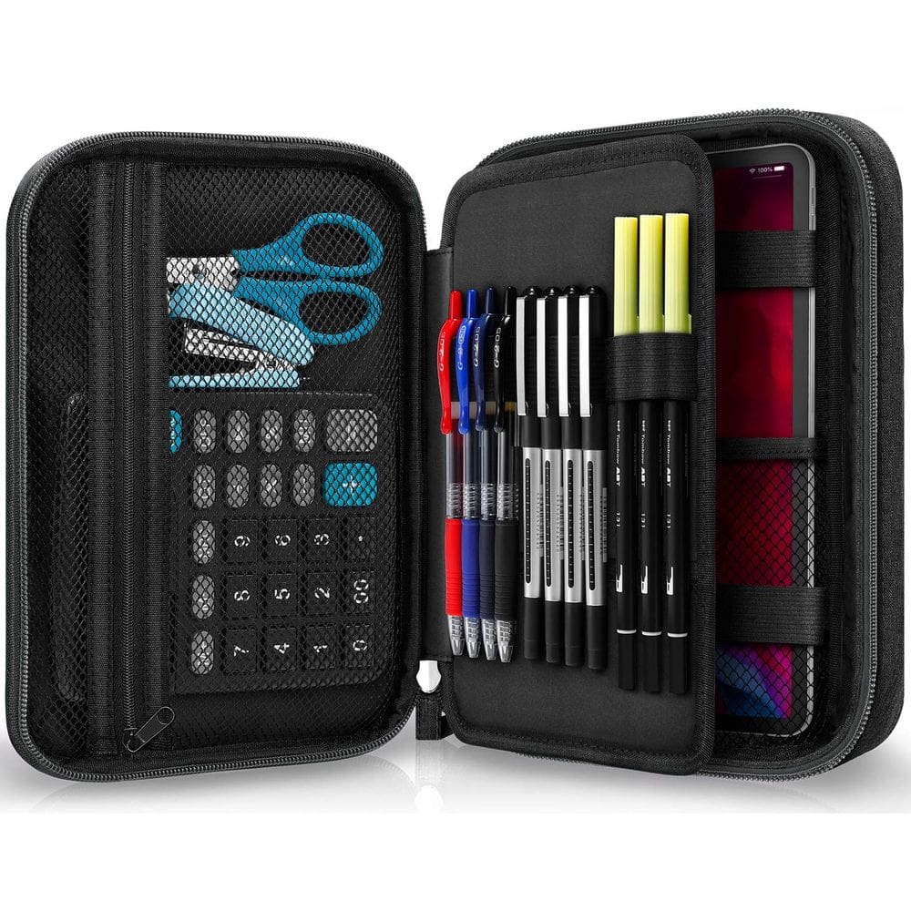 Bolsa de armazenamento, caneta, estojo para lápis, Zannaki, grande capacidade