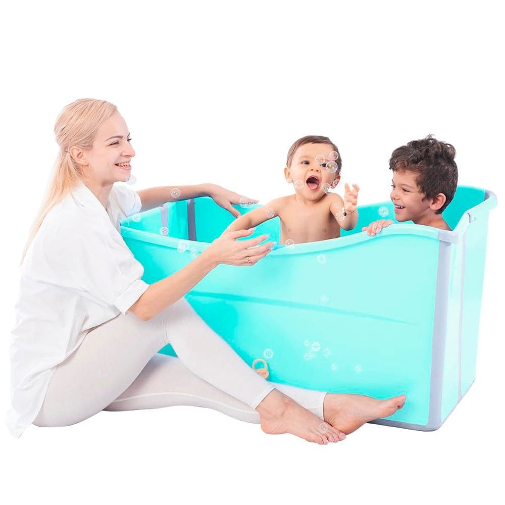 Banheira dobrável joyingbaby Large para criança pequena com portátil