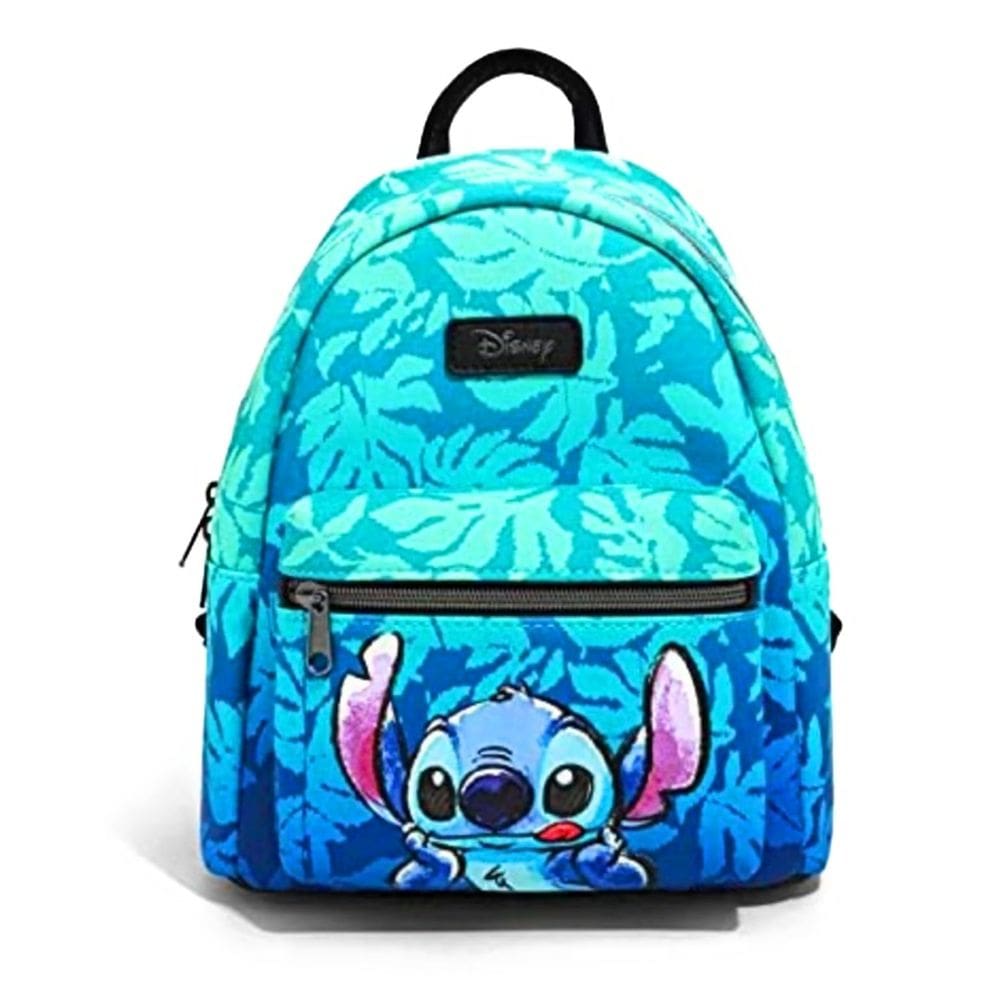 Mini mochila Hot Topic Disney Lilo & Stitch Blue Leaves