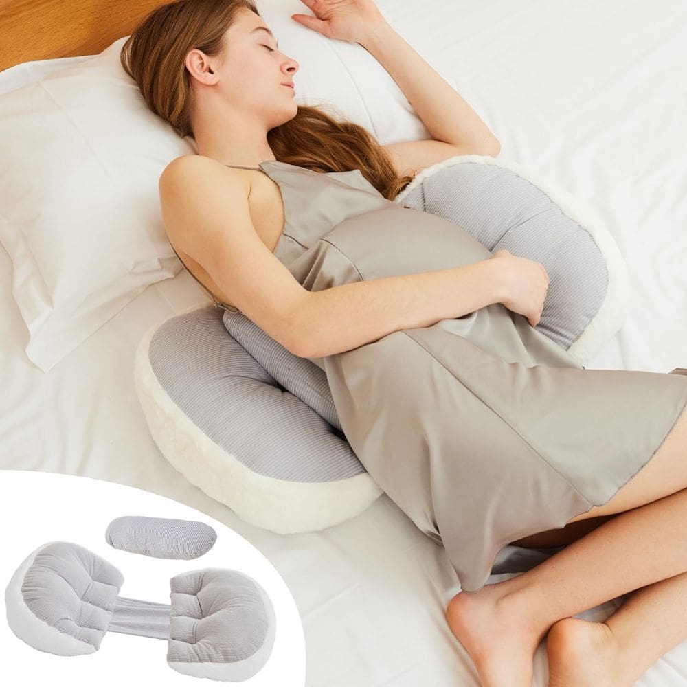 Almofada de gravidez YZCCtixi para mulheres grávidas Support Grey