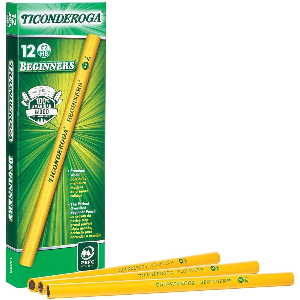 Lápis Ticonderoga PPNE Beginner Primary Size #2 HB Amarelo