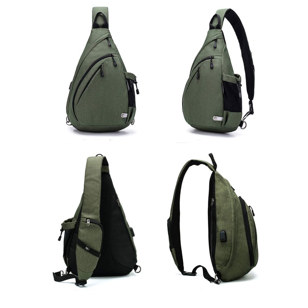 Mochila Sling TurnWay TWS-001 à prova d`água para viagens verdes