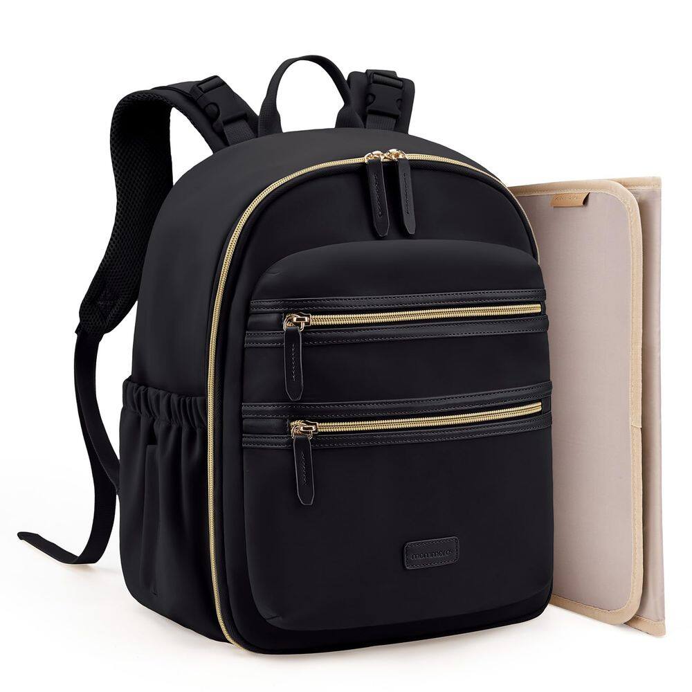 Mochila para fraldas mommore de neoprene pequena com bolsos isolados
